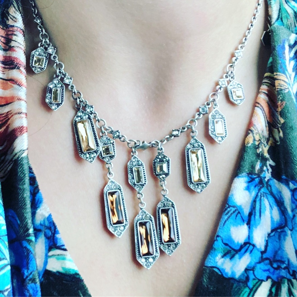 Crystallized by Swarovski Silver Tone Necklace